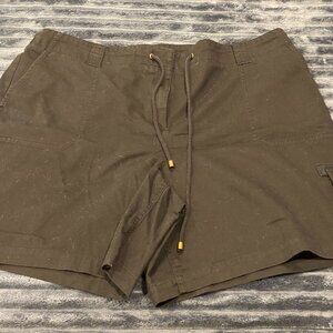 Kate Hill Black Cotton shorts 20W